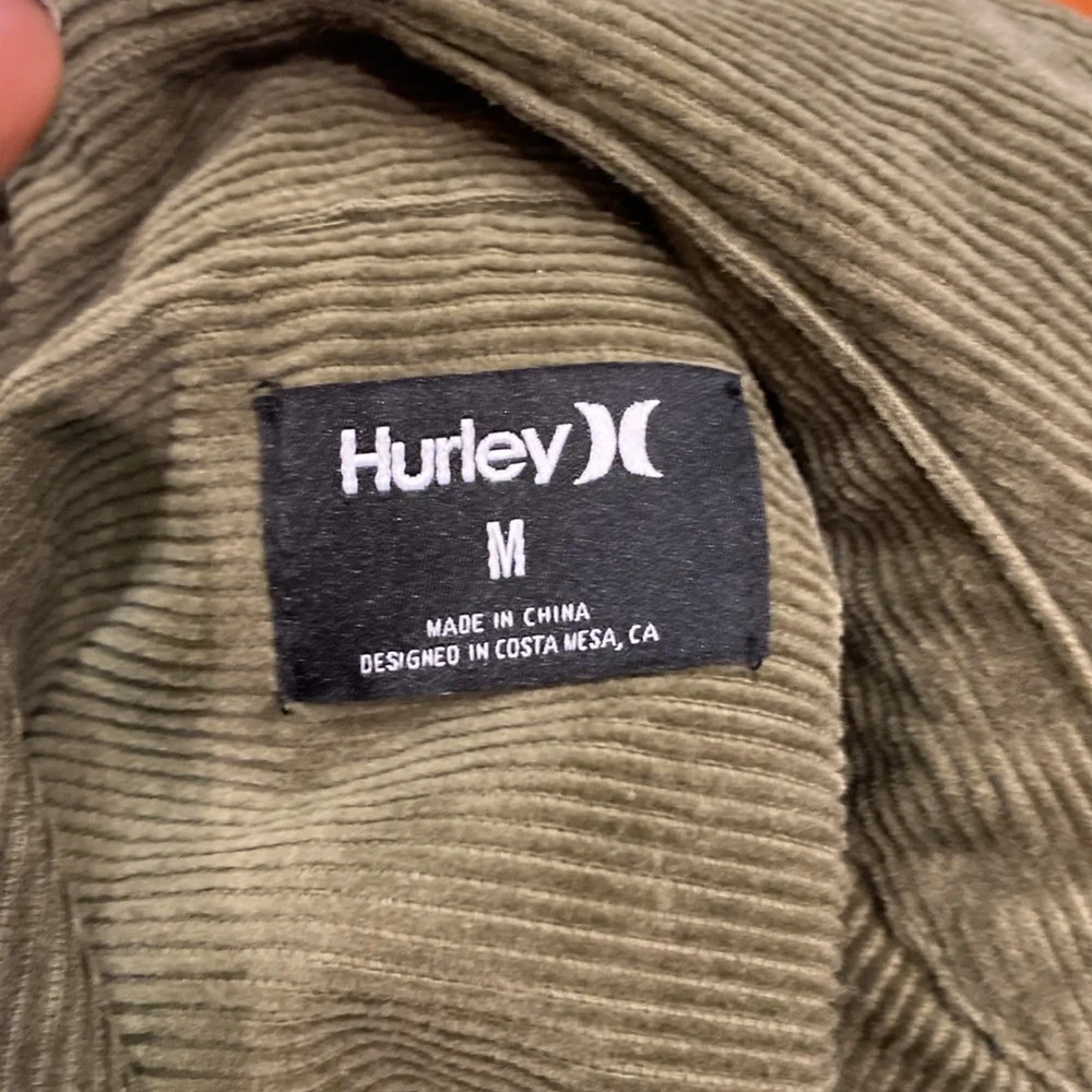Hurley - Women's Corduroy Long Sleeve Shirt in Hunter Green - Size Medium - Picture 6 of 6